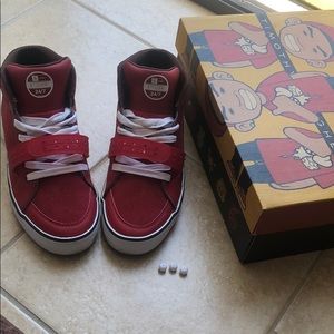 timothy delaghetto red tweak sneakers